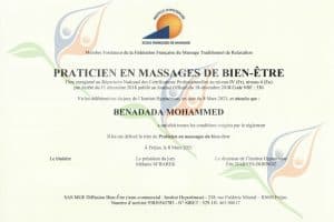 Diplôme praticien massages bien-être